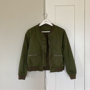 🤍 euc | vintage | edgy bomber jacket